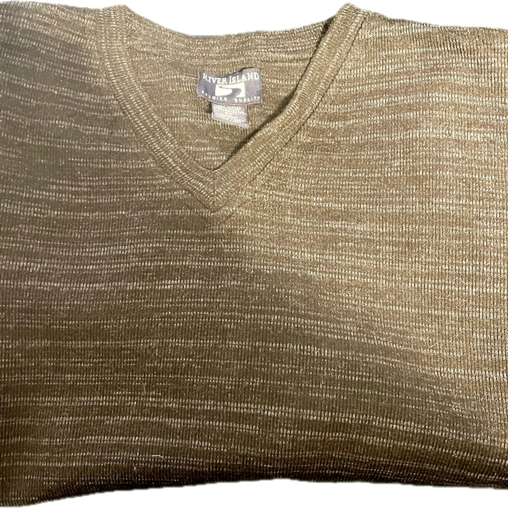 River Island 2XL V-neck pull over sweater